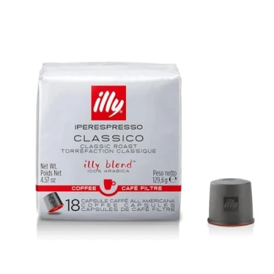 Immagine di illy Caffè all&#039;Americana in Capsule Iperespresso Tostato Classico, 6 Confezioni da 18 Capsule, Totale 108