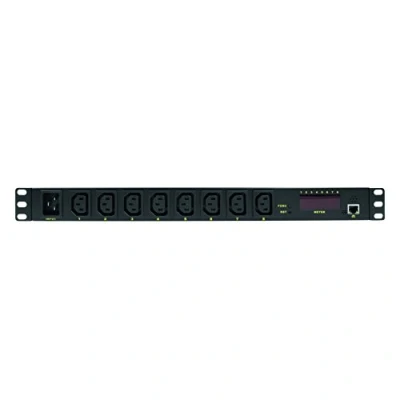 Immagine di LogiLink Professional pdu8p01 di Alta qualità IP 19 Ciabatta con 8 Prese Interruttore, Mess/Funzione Segnalazione, Temperatura e umidità Nero
