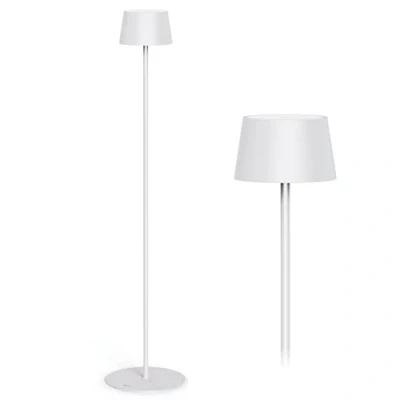 Immagine di Stilosa 3 Floor Piantana Senza Fili Lampada Ricaricabile da Terra con Altezze Luce LED Regolabile (Dimmer) il Tocco Lunga Durata Uso Interno ed Esterno Bianco Opaco