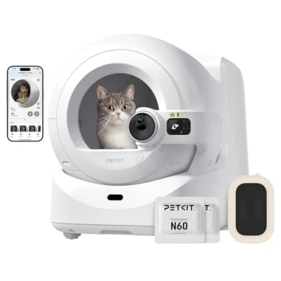 Immagine di PETKIT Purobot Ultra Lettiera Gatto Autopulente, Automatica per Gatti con Telecamera AI, 360 Tracciamento Comportamentale, Visione Notturna, Sacchetti Senza Contatto Più