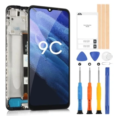 Immagine di Schermo per Xiaomi Redmi 9C/Redmi 9A/Redmi 10A LCD Display Digitizer 9A 9C Touch Ricambio Assemblaggio con Strumenti (Nero Cornice)