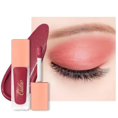 Immagine di Oulac Ombretto Liquido Opaco Rosso Base Trucco Occhi Liscio e Miscelabile, Resistente alle Pieghe, Vegan, Cruelty Free SA05.
