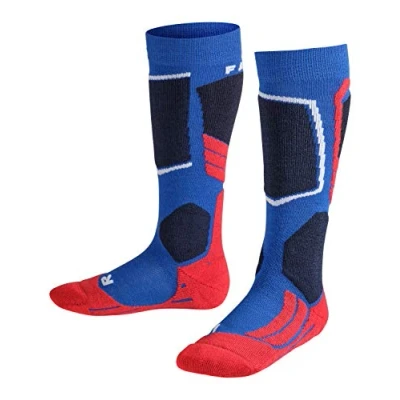 Immagine di Falke SK2 Intermediate Skiing Mediumstrong Cushioned Calzettoni Cobalt blue per bambini, Taglia: 31/34,