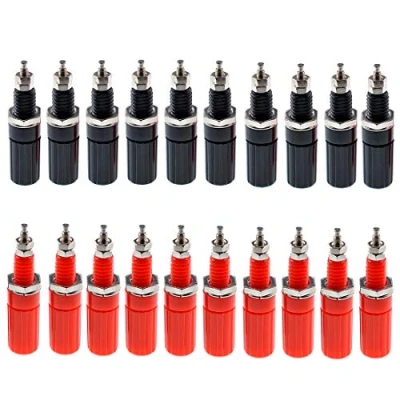 Immagine di Oiyagai 20 Pz Amplificatore Terminale Connettore Binding Post Banana Plug Jack Socket Panel