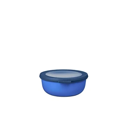 Immagine di Mepal Multi Bowl Cirqula Round Contenitori Plastica con Coperchio Adatto come contenitore ermetico per Frigo, microonde, Congelatore e piatti da portata Ciotole Cucina 750 ml Vivid blue