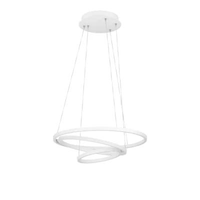 Immagine di Eglo connect.z Smart Home LED a sospensione Lobinero Z, lampada con anello dimmerabile, ZigBee, app e controllo vocale Alexa, colore luce regolabile (bianco caldo freddo), metallo in bianco