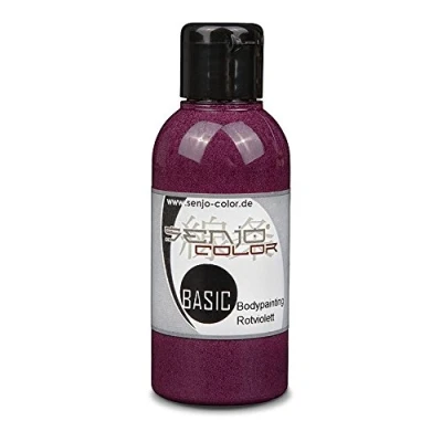 Immagine di Senjo Color Basic Bodypainting I colore del viso e corpo cosmetici, dermatologicamente testato carnevale, costume 75 ml rosso violetto
