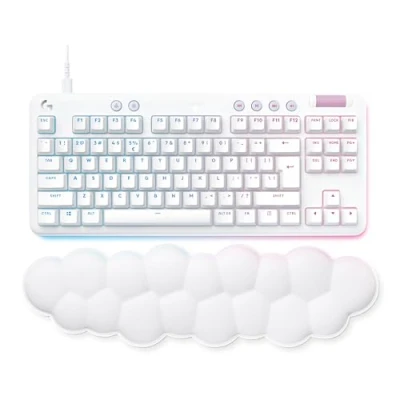 Immagine di Logitech G G713 Tastiera Cablata Per Gaming Con Luce RGB LIGHTSYNC, Tactile Switch (GX Marrone) e Supporto Tastiera, Compatibile PC Mac, White Mist