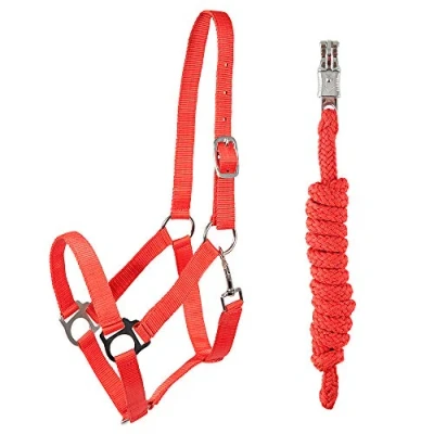 Immagine di PFIFF 102931 Set di capestro e corda, in plastica, colore: rosso