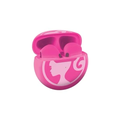 Immagine di Lexibook, Barbie, Cuffie Stereo Wireless, Suono di Alta qualità, Microfono Integrato, Controlli Touch, Custodia Ricarica, limitato a 85 Db, Rosa, HPBT05BB