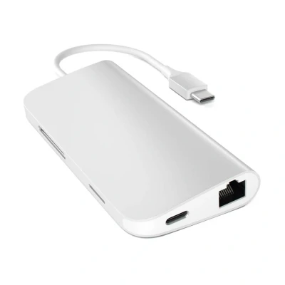 Immagine di Satechi Adattatore Multiporta USB C Ethernet Argento ST TCMAS