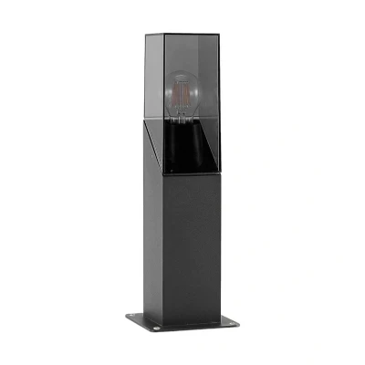 Immagine di lampada da esterni &#039;Fiola&#039; dimmerabile (Moderno) colore Nero, in Alluminio (1 luce, E27) di Lucande lampioncino, paletto luminoso, viale, lampione