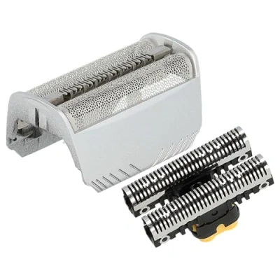 Immagine di vhbw Set pezzi di ricambio lamine compatibile con Braun SmartControl, Syncro, SyncroPro rasoio elettrico, lamina + blocco lame, colore argento