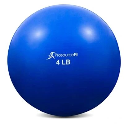 Immagine di ProsourceFit Weighted Toning Exercise Balls for Pilates, Yoga, Strength Training and Physical Therapy, 2 lb to 8 lb, Color Coded