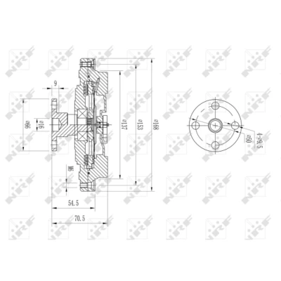 Immagine di NRF 49630 Giunto Viscoso AUDI: A6 C5 Avant, A4 B5 Sedan, VOLKSWAGEN: Passat GP Variant, Variant