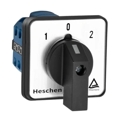 Immagine di Heschen Commutatore rotativo universale a camme, SZW26 20/D303.3, 660V 20A, ON OFF 3 Posizioni, Fase, 12 Terminali, CE