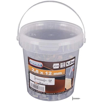Immagine di Connex B30121 Chiodi per coperture in Secchio 2,8x12mm, 2,8 x 12 mm (1000 g)