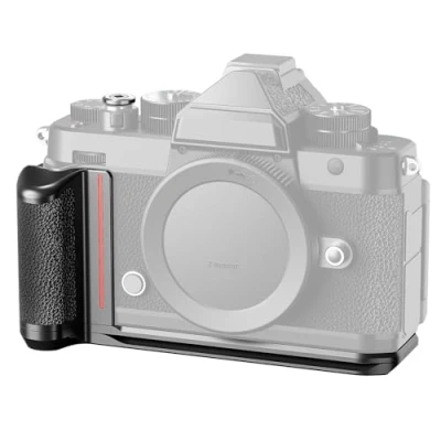 Immagine di NEEWER Zf Impugnatura a L per Nikon Zf, Piastra Base Fotocamera su Misura Ultra Sottile Retrò con Maniglia/Copertura Hot Shoe in Alluminio, Compatibile Arca Swiss Testa Fluida Treppiede, CA073