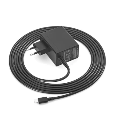 Immagine di Caricatore per Nintendo Switch/Switch Dock/Pro Controller Docking Station, 15V 2,6A Type C Alimentatore Caricabatterie Ricarica Rapida Supporto Modalità TV