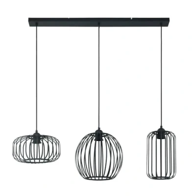Immagine di Lindby Krish lampada a sospensione, gabbia, 3 luci