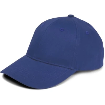 Immagine di styleBREAKER Cappellino da Baseball Unisex con Finitura Spazzolata, 6 Pannelli, Colore Unito, Chiusura Regolabile a Strappo 04023018, Colore:Blu Reale