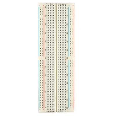 Immagine di HALJIA Solderless Plug in BreadBoard, 830 tie points, 2 Power lanes, 200PTS, 16.5 x 5.4 0.85 cm Compatible with Arduino Raspberry Pi DIY Etc