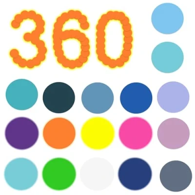 Immagine di Foglietti adesivi piccoli, rotondi, 360, resistenti, trasparenti, dai colori vivaci, etichette rotonde per promemoria scuola e ufficio
