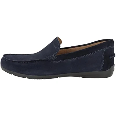 Immagine di Geox Siron Scarpe senza lacci, Uomo, Taglia: 42.5, Marine Pelle e tessuto