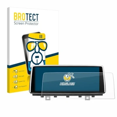 Immagine di brotect Pellicola Protettiva Vetro per BMW X5 F15 2013 2018 Infotainment System Protezione Schermo [Durezza Estrema 9H, Chiaro]