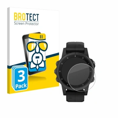 Immagine di brotect Pellicola Protettiva Vetro per Garmin Fenix 5S Plus (42 mm) Protezione Schermo (3 Pezzi) [Durezza Estrema 9H, Chiaro]