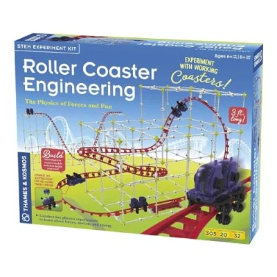 Immagine di Thames &amp; Kosmos , 625417 Roller Coaster Engineering The Physics of Forces and Fun Build Your Own Working Ages 8+