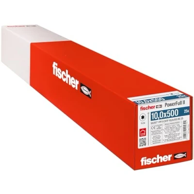 Immagine di Fischer FPF II CHTF 10,0 x 500 BC 25 562977 Vite da legno 10 mm TX Acciaio galvanizzato zinco pz.
