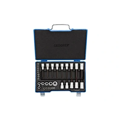 Immagine di Gedore Kit inserti giravite a bussola 1/4 (6.3 mm), 1/2 (12.5 mm) 34 parti 6129440