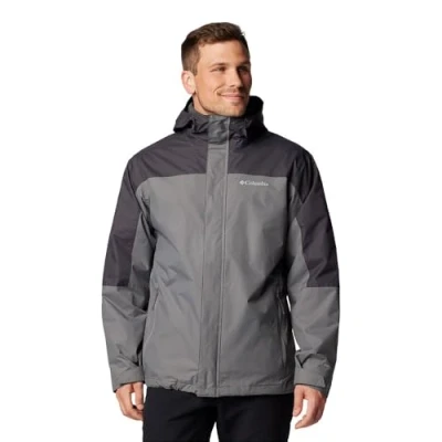 Immagine di Columbia Tunnel Falls 2 Interchange Giacca Cappotto Invernale 3 in 1, City Grey/Shark, XXL Uomo