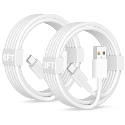 Immagine di Cavo Carplay per iPhone 16 15 Pro Max Auto, 1M+2M USB C Apple e Android Type Cavi Ricarica Rapida 15, iPad Air,Samsung S24 S23, Auto Tipe