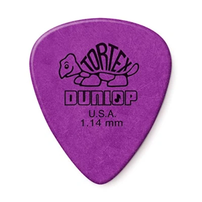 Immagine di Jim Dunlop Tortex, plettri standard per chitarra, 1,14 mm, confezione da 36 pezzi, colore viola (418B1.14)