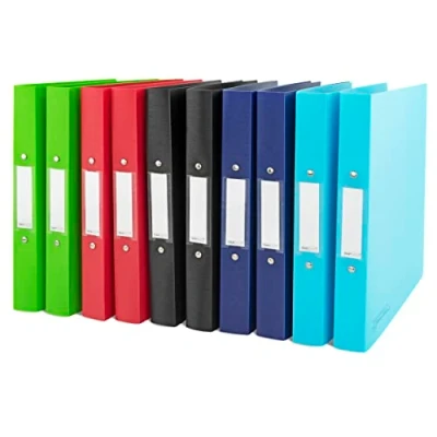 Immagine di Rapesco 1720 Germ Savvy Antibatterico, Raccoglitore ad anelli in PP A4, dorso 35 mm, Colori Assortiti, Confezione da 10