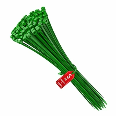 Immagine di intervisio Fascette Plastica per Cablaggio 200 mm x 4,8 mm, Fermacavo Colorate Verde Elettricista 200mm Nylon Cavi Stringicavo, 100 Pezzi