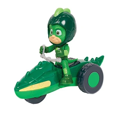 Immagine di Simba 109402244 PJ Masks Rover con Gecko, casco spaziale e accessori, misura 8 cm, adatto per bambini dai 3 anni in su, colore: verde