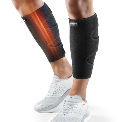 Immagine di CAMBIVO Calze Compressione Graduata Uomo Donna x2, Polpaccera Regolabile, Calzini per Stinco, Vene Varicose, Calzettoni Calcio senza Piede Sport, Corsa, Ciclismo