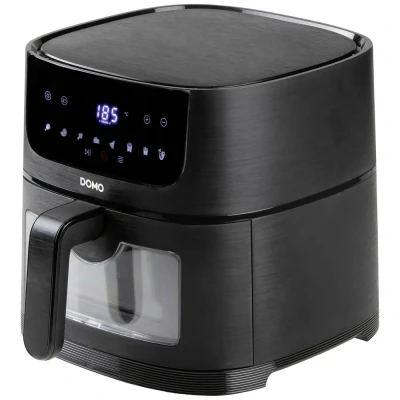 Immagine di DOMO DO542FR Friggitrice ad aria calda 1350 W Funzione timer, con display , Protezione da surriscaldamento, Rivestimento antiaderente Nero