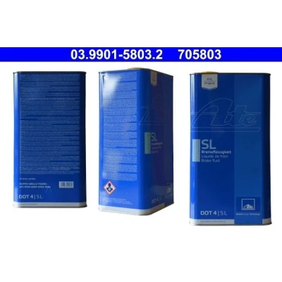 Immagine di ATE DOT 4 03.9901 5803.2 Olio Freni 5 VOLKSWAGEN: Polo V Hatchback, IV Crafter 30 50 Van, BMW: X1, 3 Touring, Cabrio