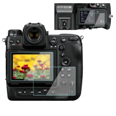 Immagine di YRTIYO pellicola proteggi schermo per fotocamera Nikon Z9 Z8 (2 top e 2 display LCD), protettiva anti bolle graffio (4 confezioni)