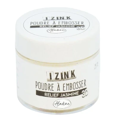Immagine di Aladine 10180 polvere a Embosser 25 ml Bianco Jasmine