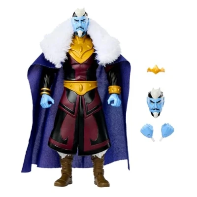 Immagine di Masters of the Universe Revolution King Keldor Masterverse, action figure articolata da collezione, mantello in tessuto e testa intercambiabile, giocattolo per bambini, 6+ anni, HYC50