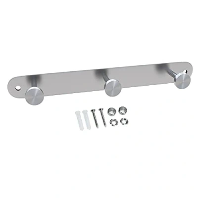 Immagine di INTIRILIFE Appendiabiti in Acciaio Inox Modell A 3 Gancio da Parete attaccapanni Muro 5 Diversi Modelli
