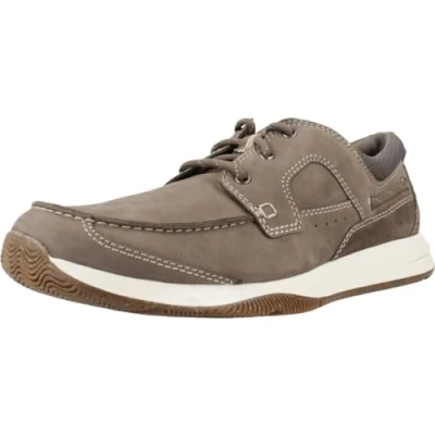 Immagine di Clarks Sailview Lace, Scarpe Stringate Basse Uomo, Taupe Nubuck, 43 EU