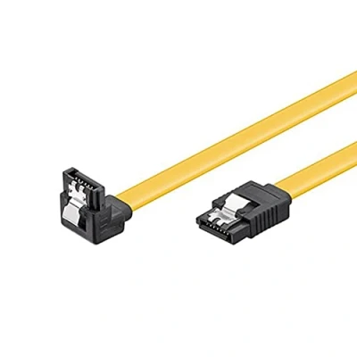 Immagine di Goobay 95024 Cavo dati S ATA per HDD, SDD, 6 Gbit spina SATA tipo L a ad angolo di 90, 100 cm