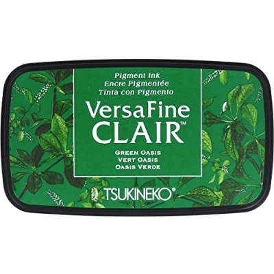 Immagine di Tsukineko Oasis Versafine Clair Tampone di Inchiostro, Materiale Sintetico, Verde, 5.6 x 9.7 2.3 cm