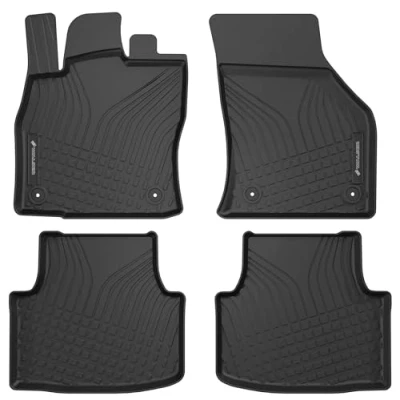 Immagine di Walser tappetini Premium per Auto compatibili con Cupra Formentor (KM7) 07/2020 Oggi, Seat Leon (KL1) 11/2019 in Gomma 100% su Misura Made EU, robusti